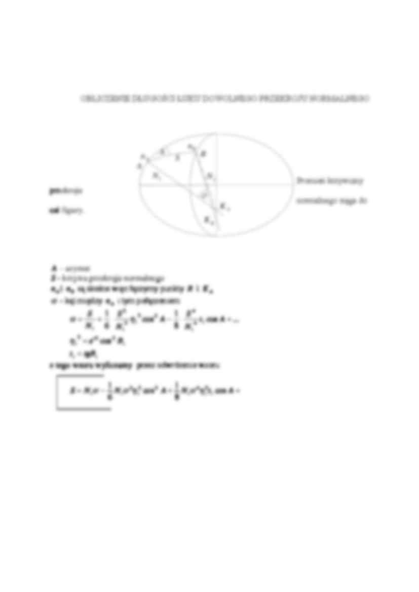 Obliczenie długości łuku południka- opracowanie - strona 2