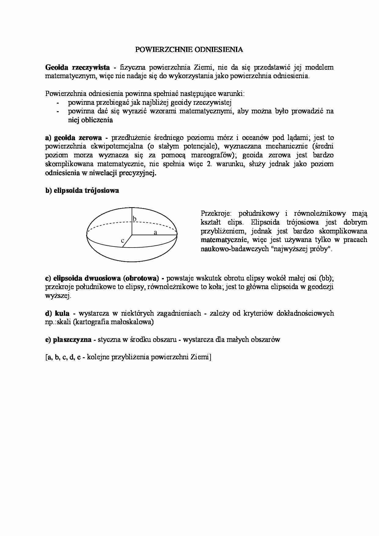 Powierzchnie odniesienia- opracowanie - strona 1