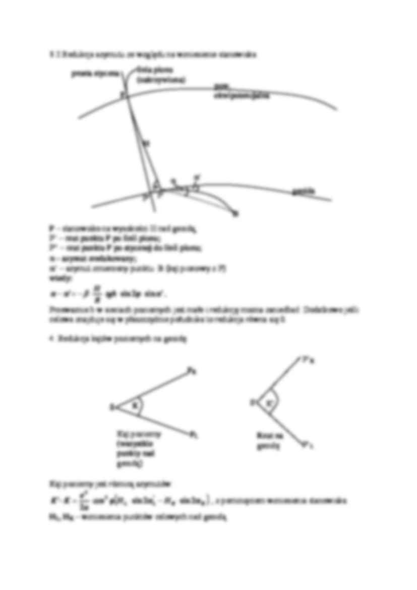 Redukcjena geoidę pomiarów astronomiczno- geodezyjnych - strona 3