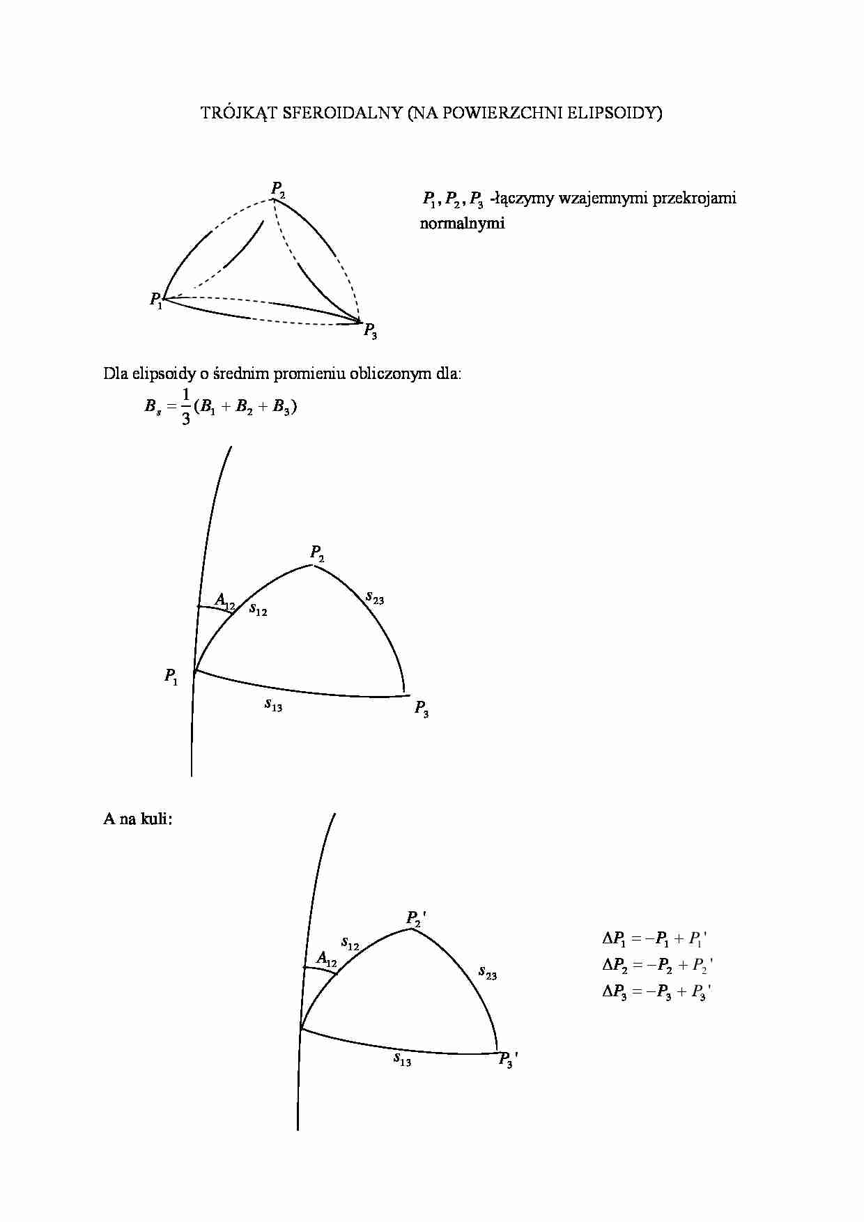 Trójkąt sferoidalny- opracowanie - strona 1
