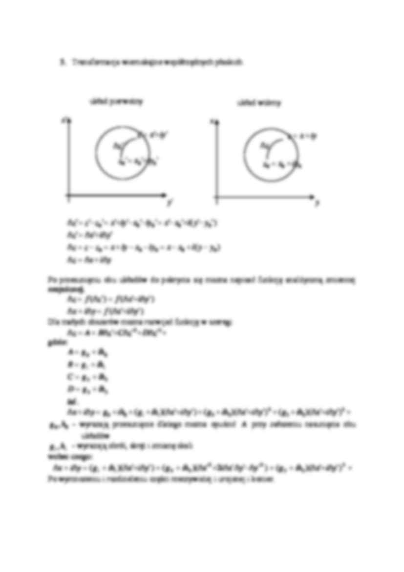 Transformacja współrzędnych- opracowanie - strona 2