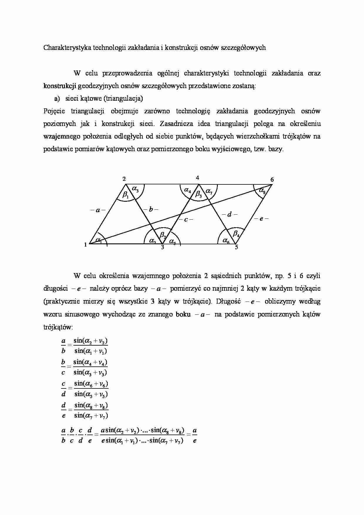 Charakterystyka technologii zakładania i konstrukcji osnów szczegółowych - strona 1