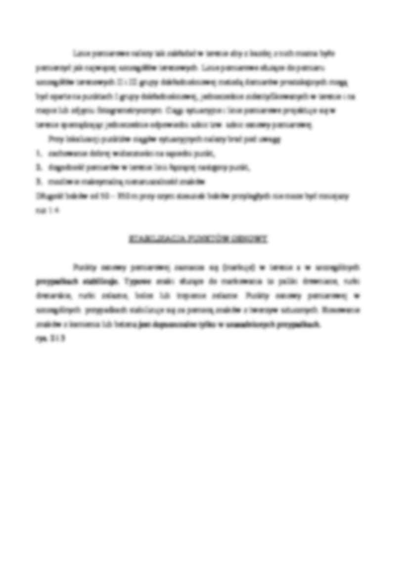 Pomiary sytuacyjne- opracowanie - punkty osnowy - strona 3