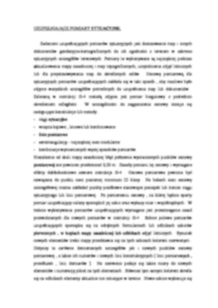 Pomiary uzupełniające- opracowanie - strona 2