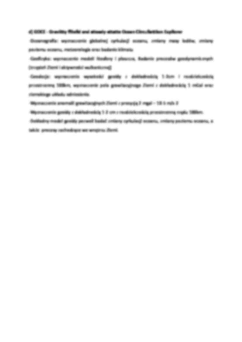 Grawimetryczne misje satelitarne- opracowanie - strona 2