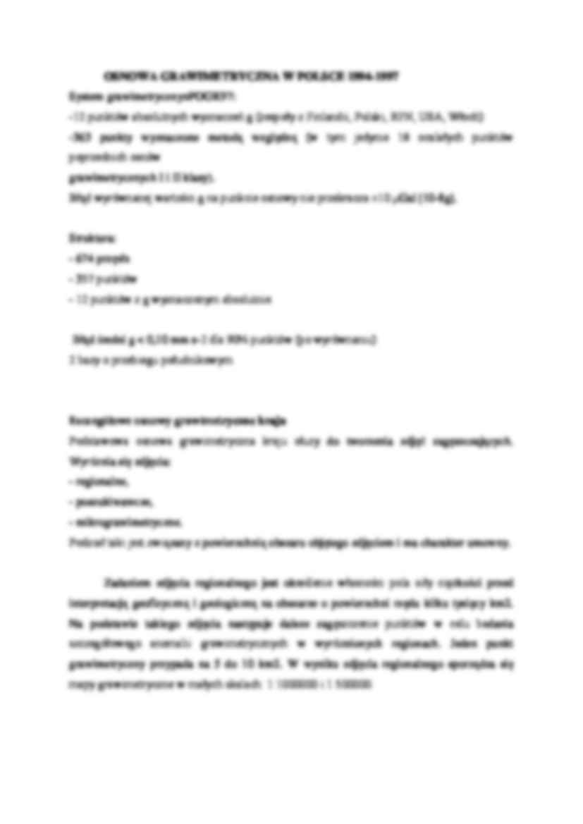 Osnowa grawimetryczna- opracowanie - strona 3