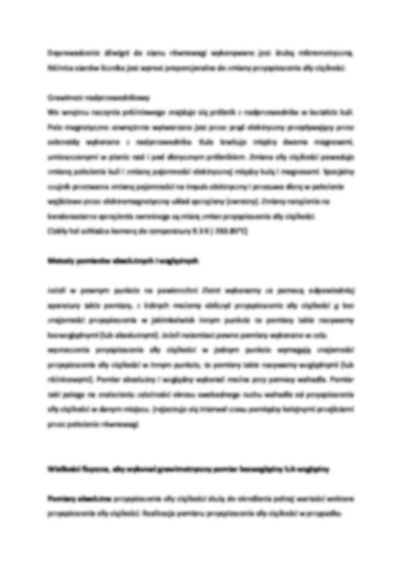 Pomiary przyspieszenia siły ciężkości- opracowanie - strona 3