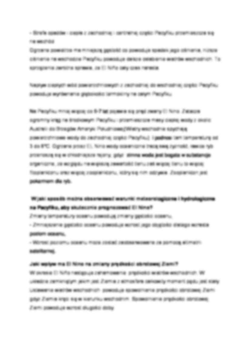 Termoklina oraz El Nino- opracowanie - strona 2