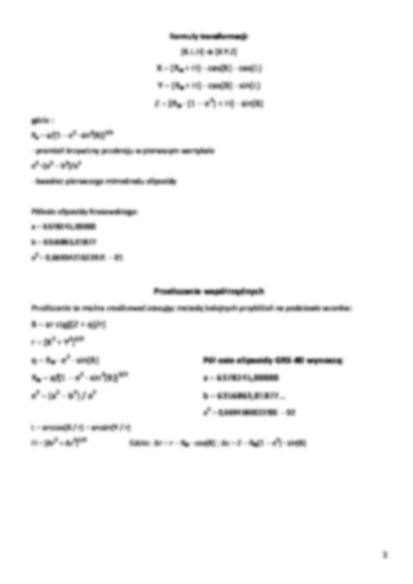 Algorytm przeliczania współrzędnych kartezjańskich- opracowanie - strona 2