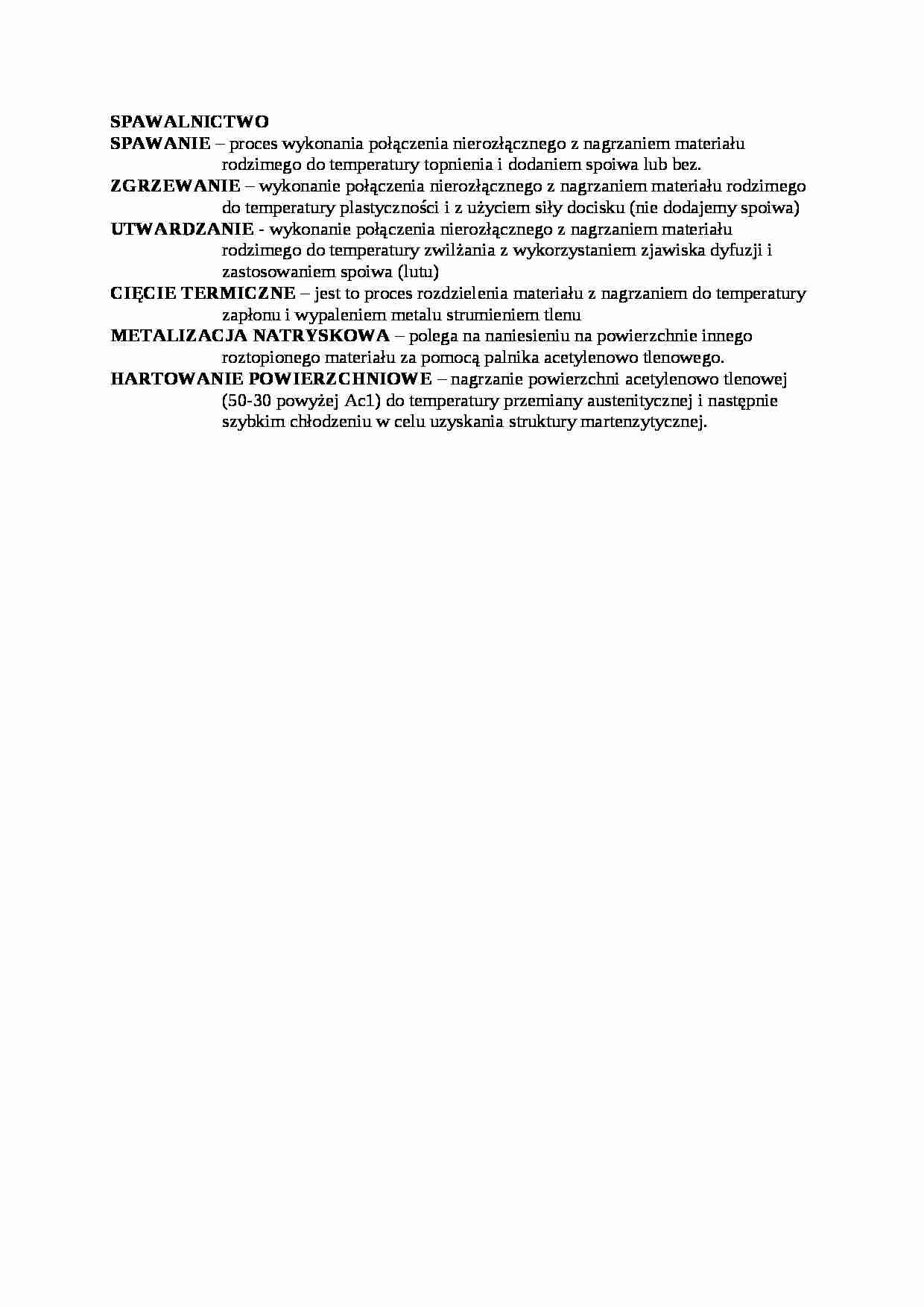 Spawalnictwo - wykład - strona 1