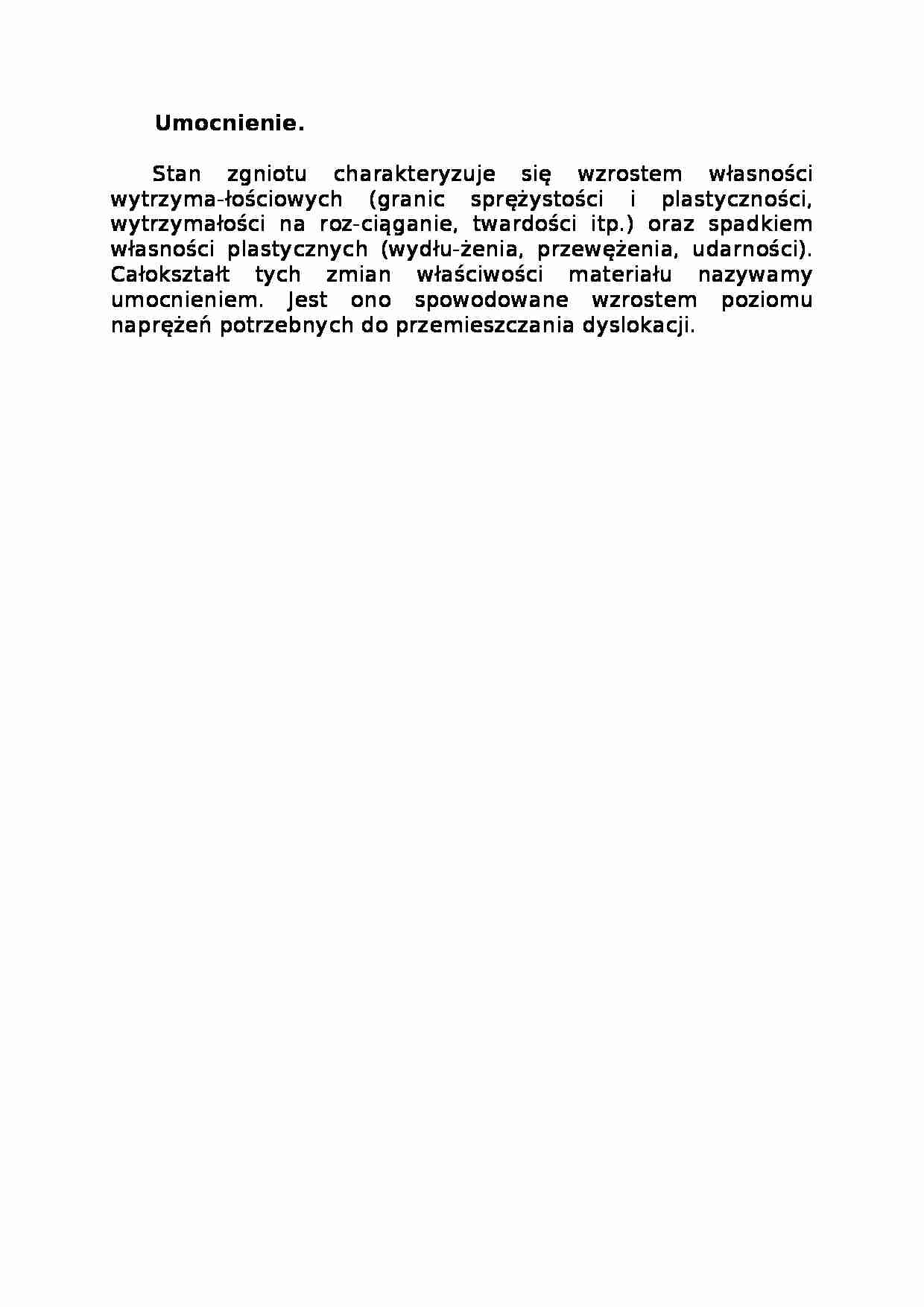 Umocnienie - opracowanie - strona 1