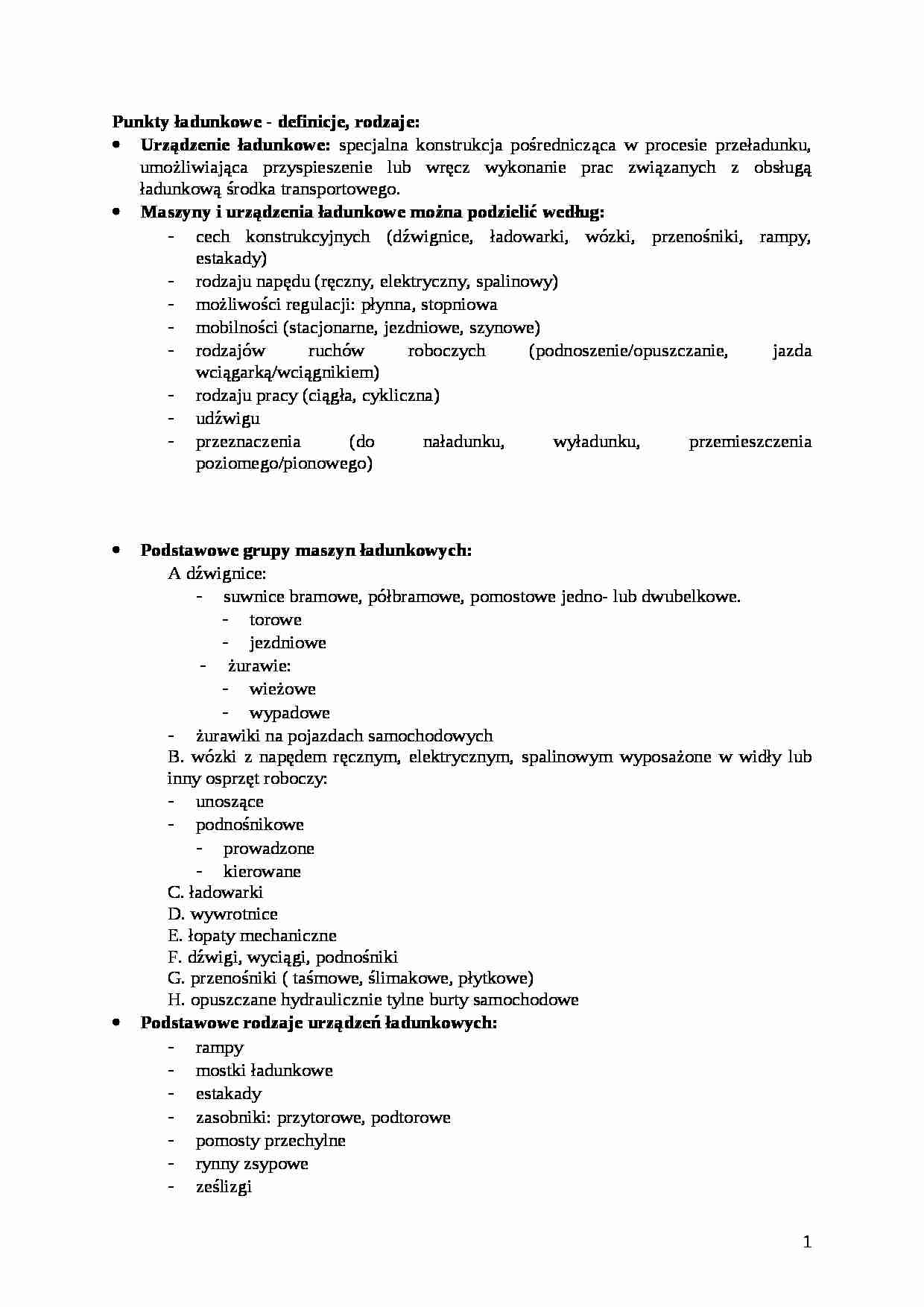 Punkty ładunkowe - wykład - strona 1