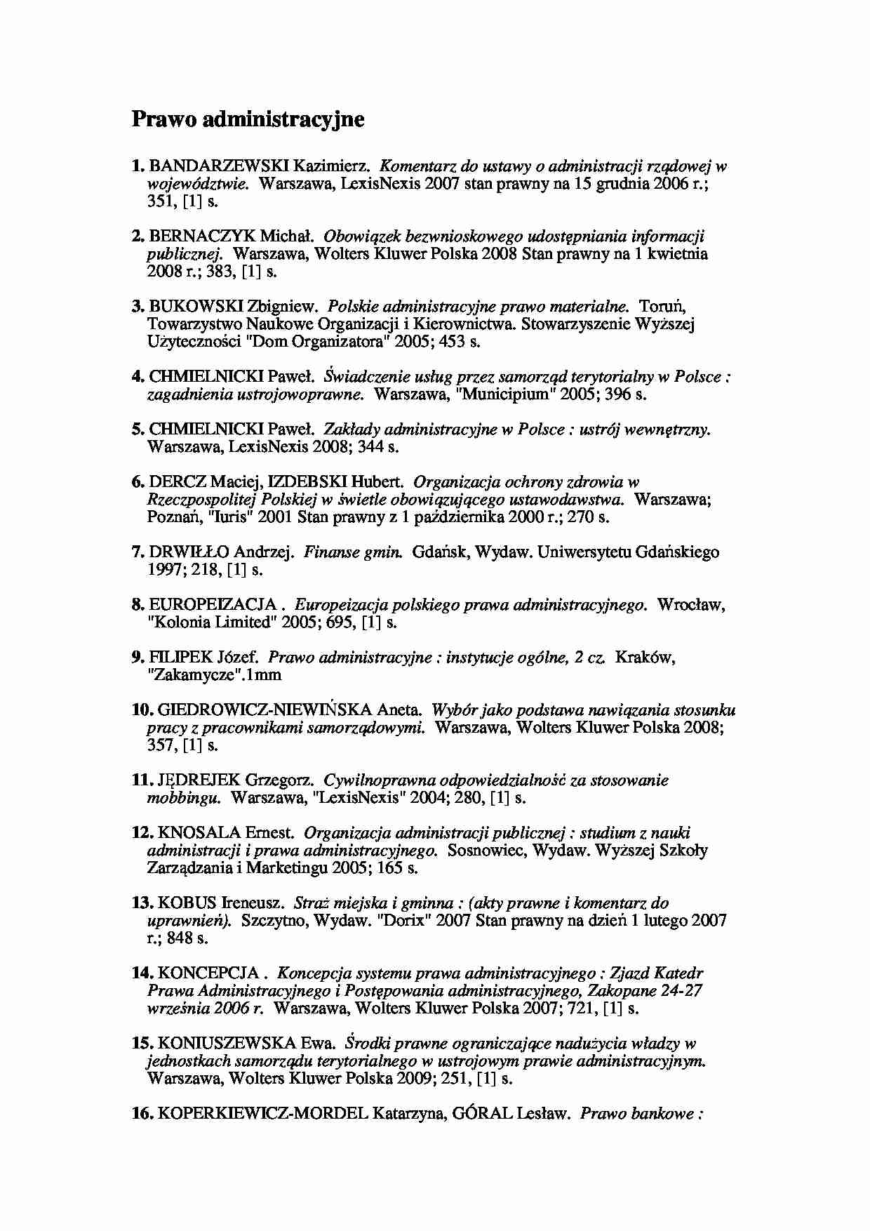 prawo administracyjne - różni autorzy - strona 1