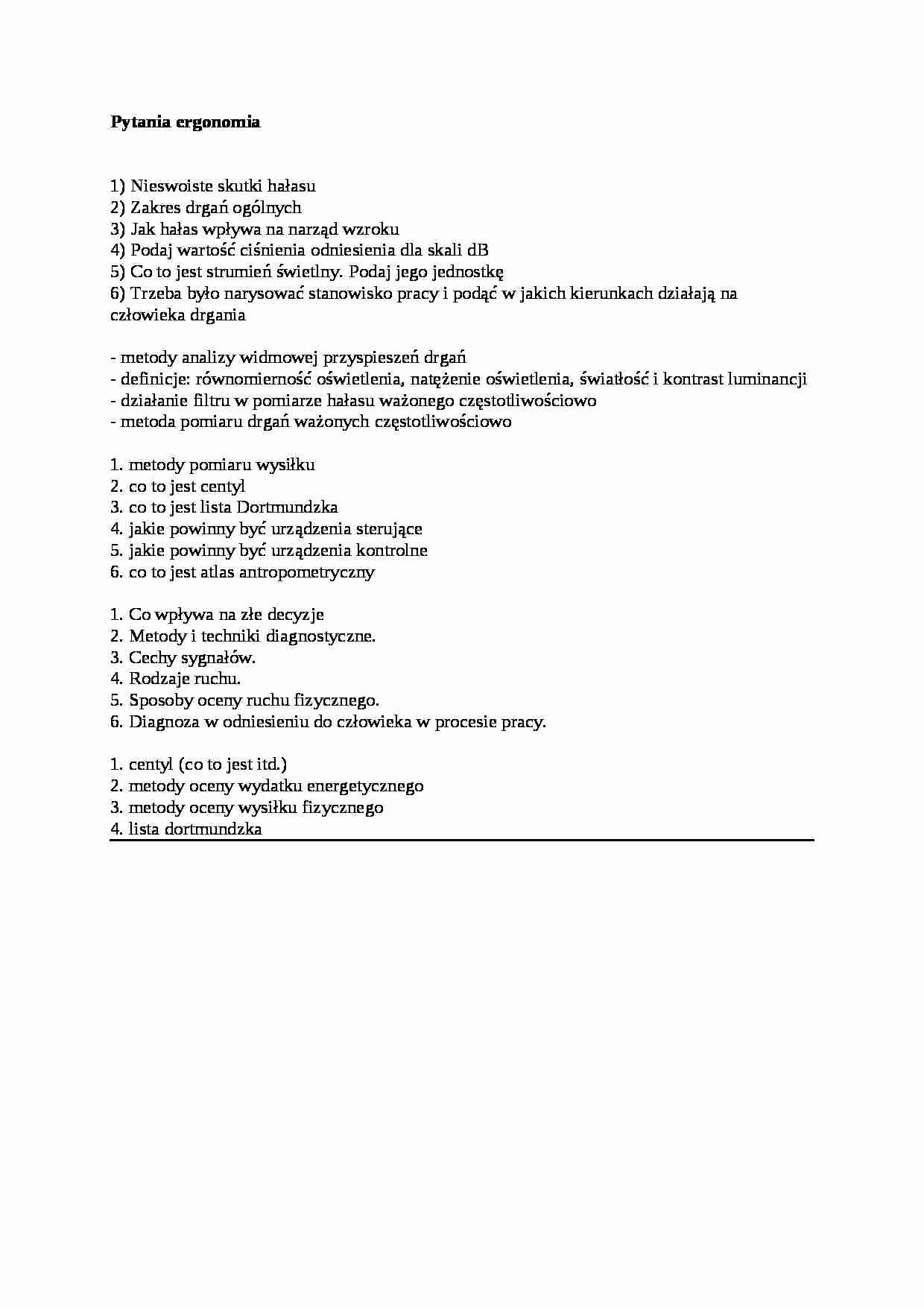 Pytania z ergonomii - wykład - strona 1