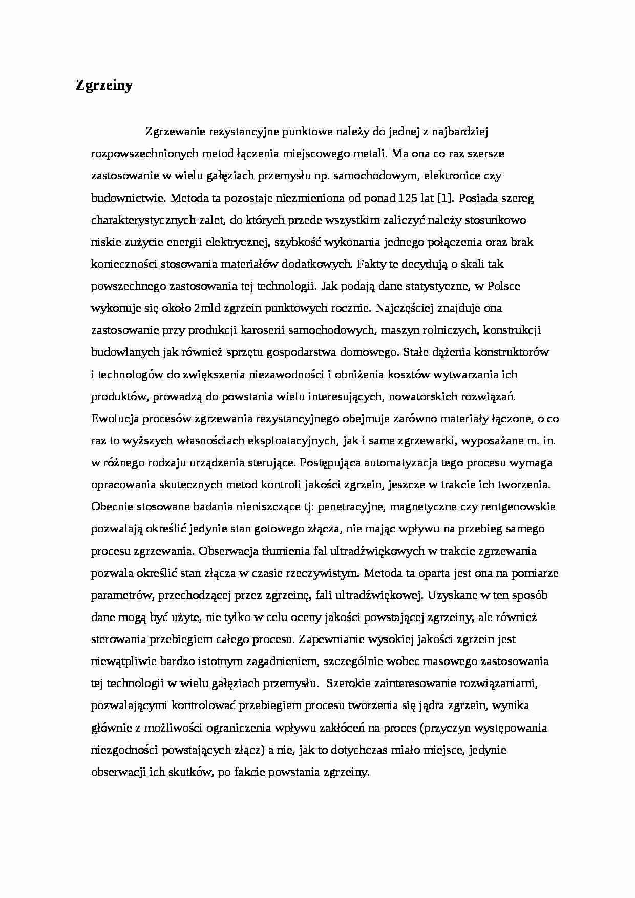 Zgrzeiny - wykład - strona 1