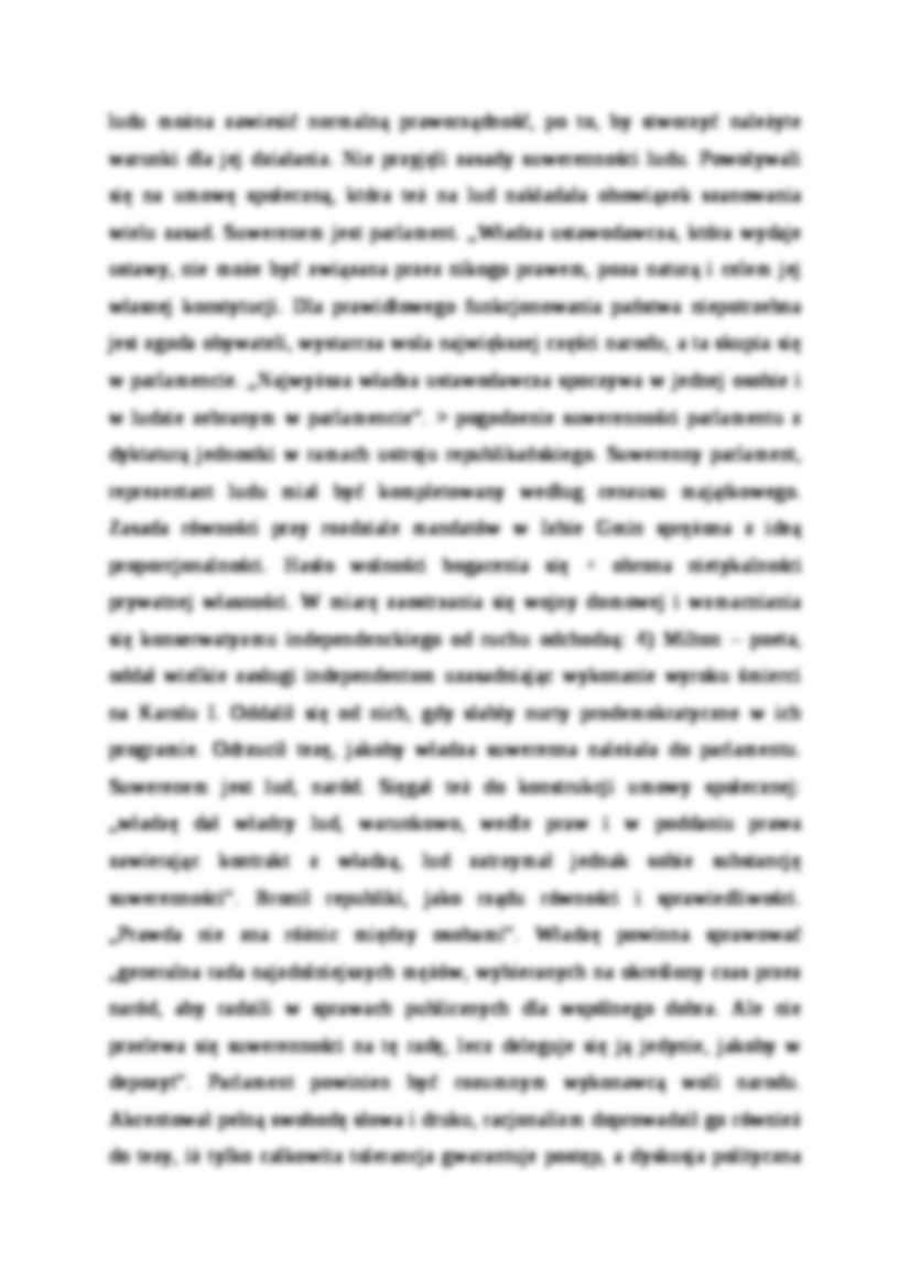 Myśl polityczna w Anglii w epoce Rewolucji Angielskiej w Restauracji Stuartów - strona 3