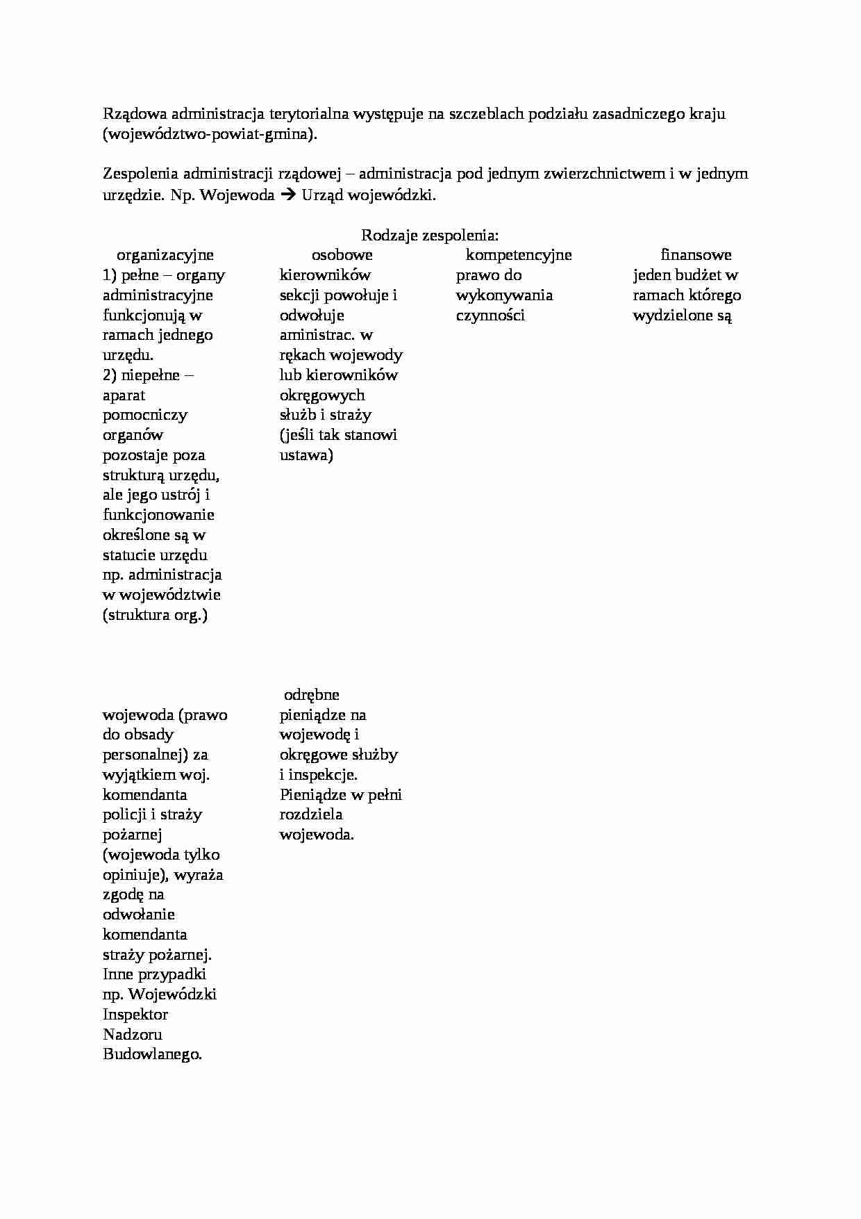 Rządowa administracja terytorialna - strona 1