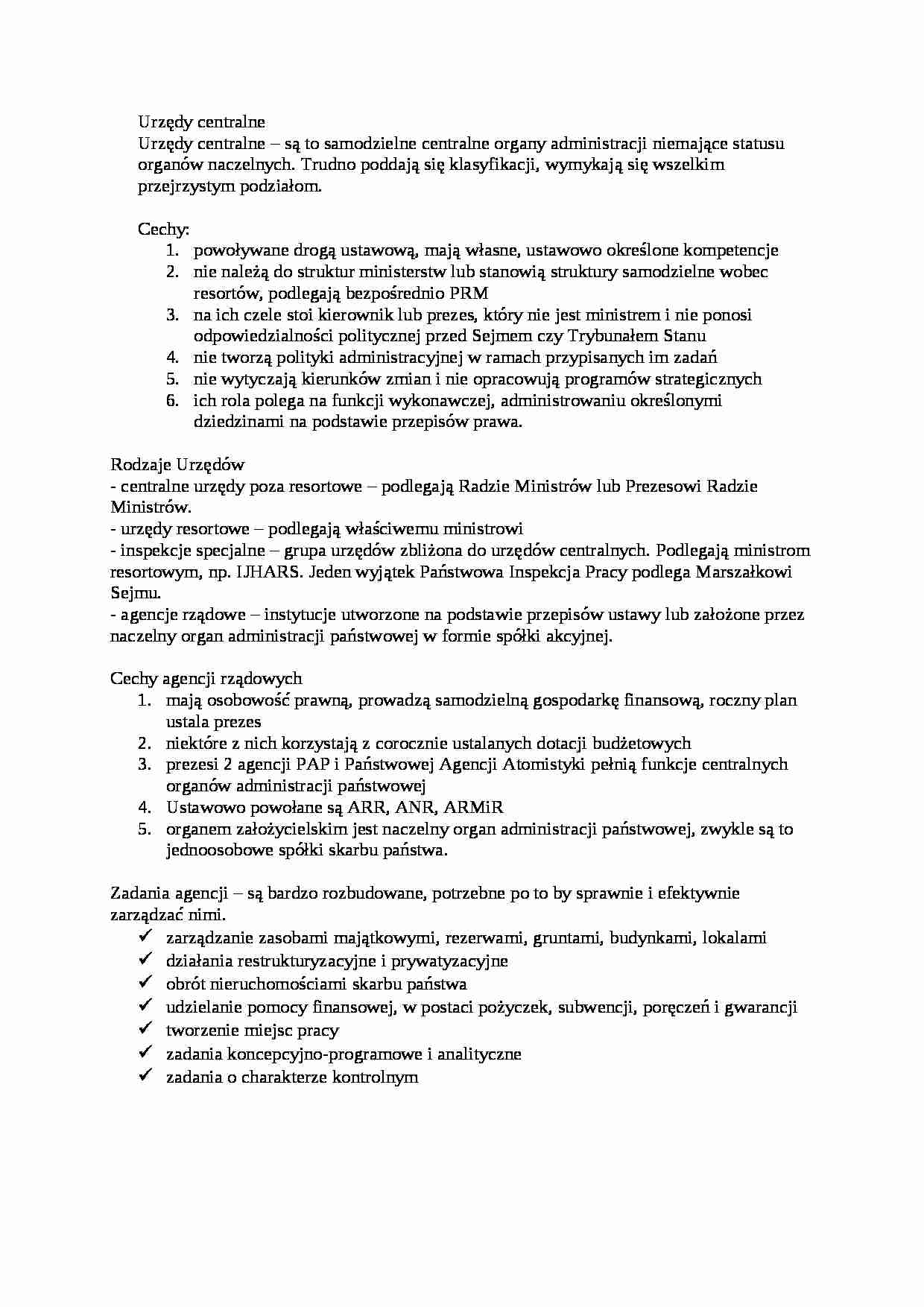 Urzędy centralne - strona 1