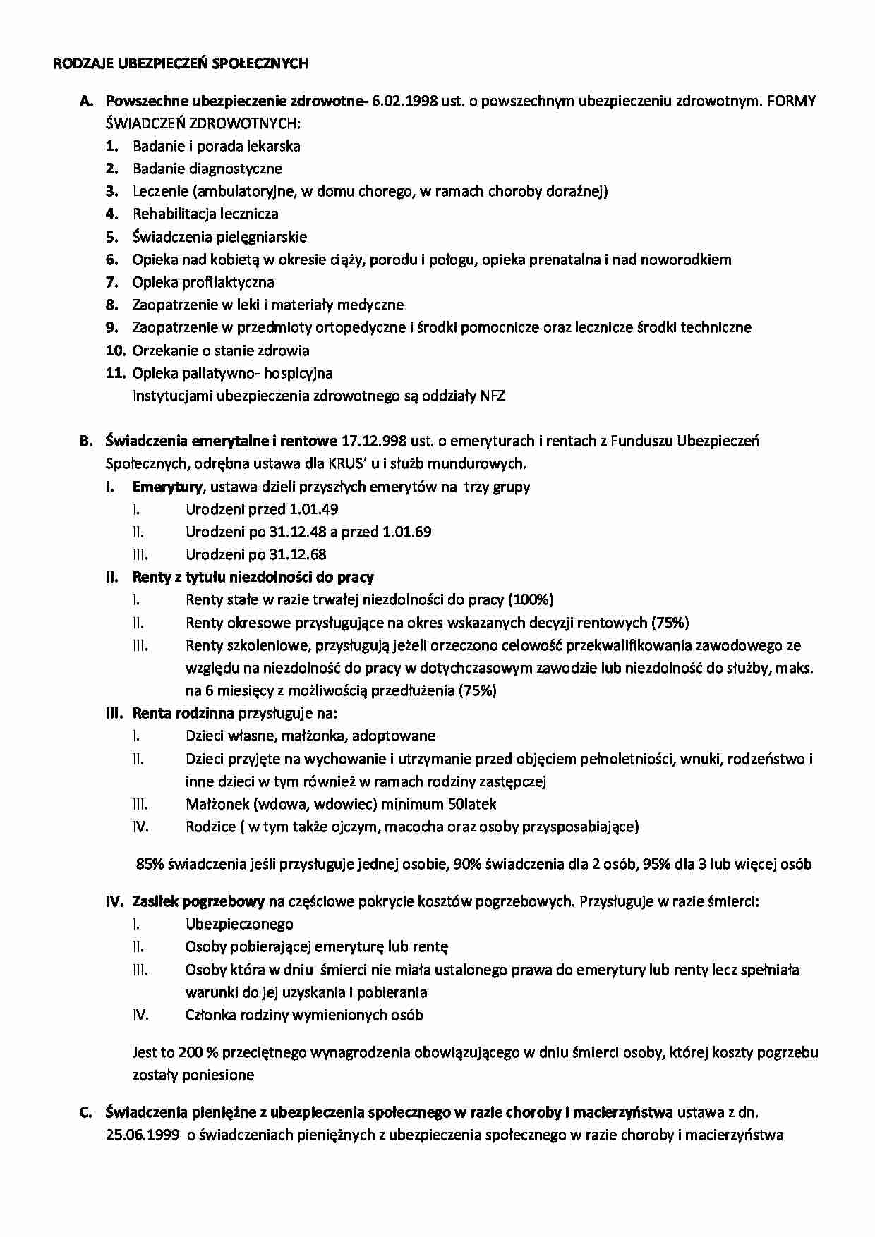 Rodzaje ubezpieczeń pracowniczych - strona 1