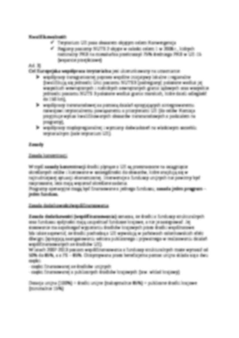 Cele i zasady polityki regionalnej - strona 2