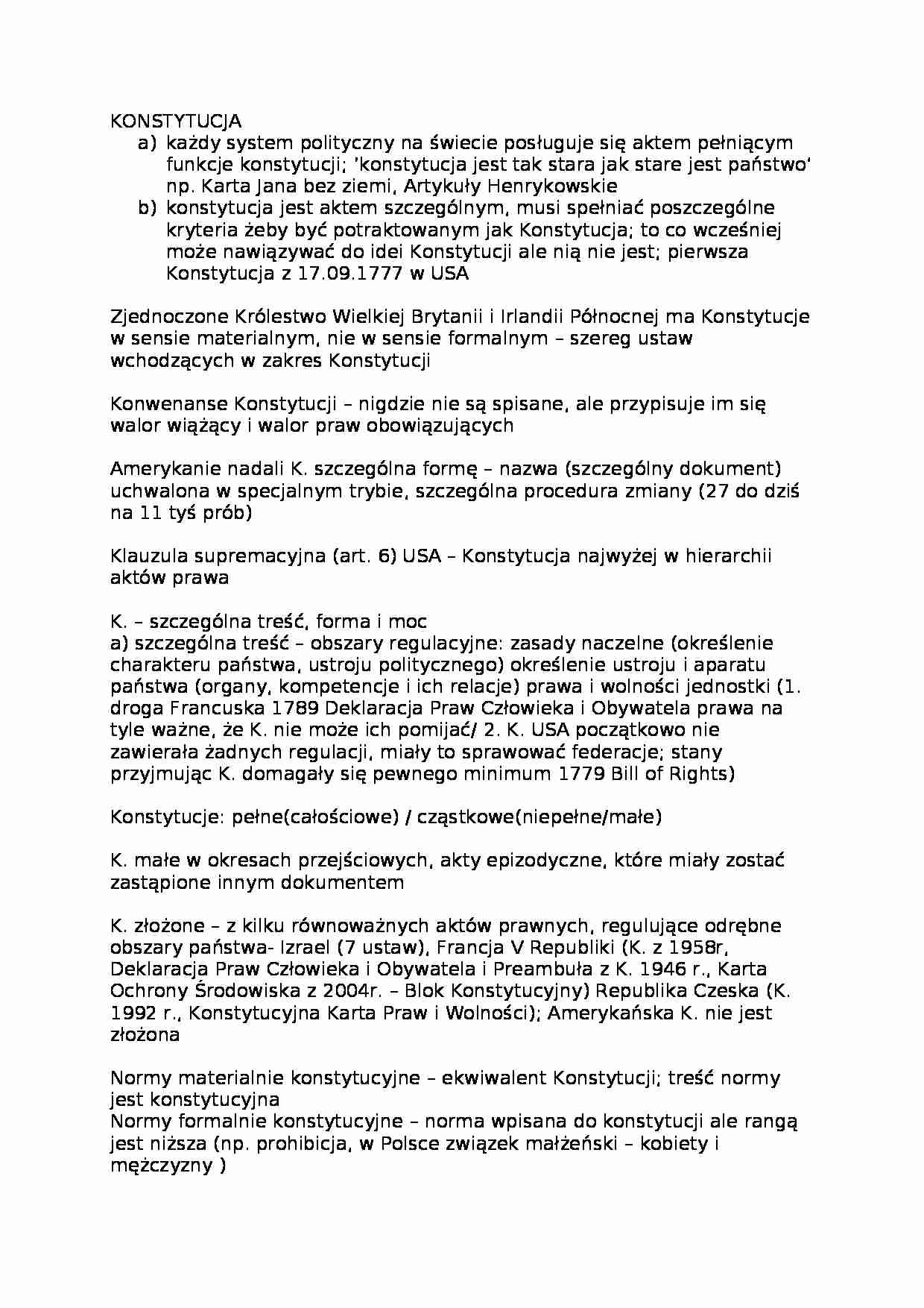 KONSTYTUCJA - Klauzula supremacyjna - strona 1