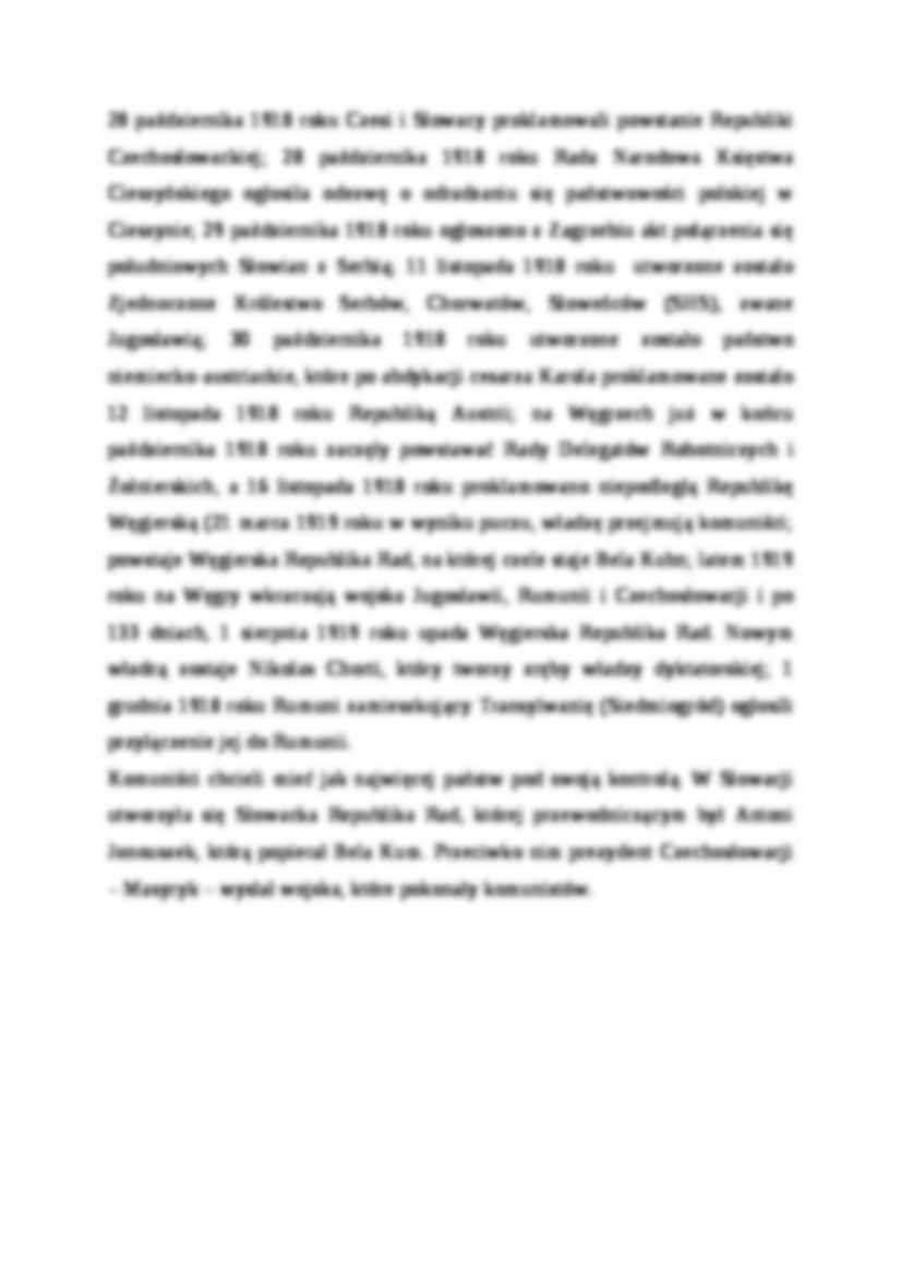 REWOLUCJA W NIEMCZECH. ROZPAD AUSTRO-WĘGIER - strona 2