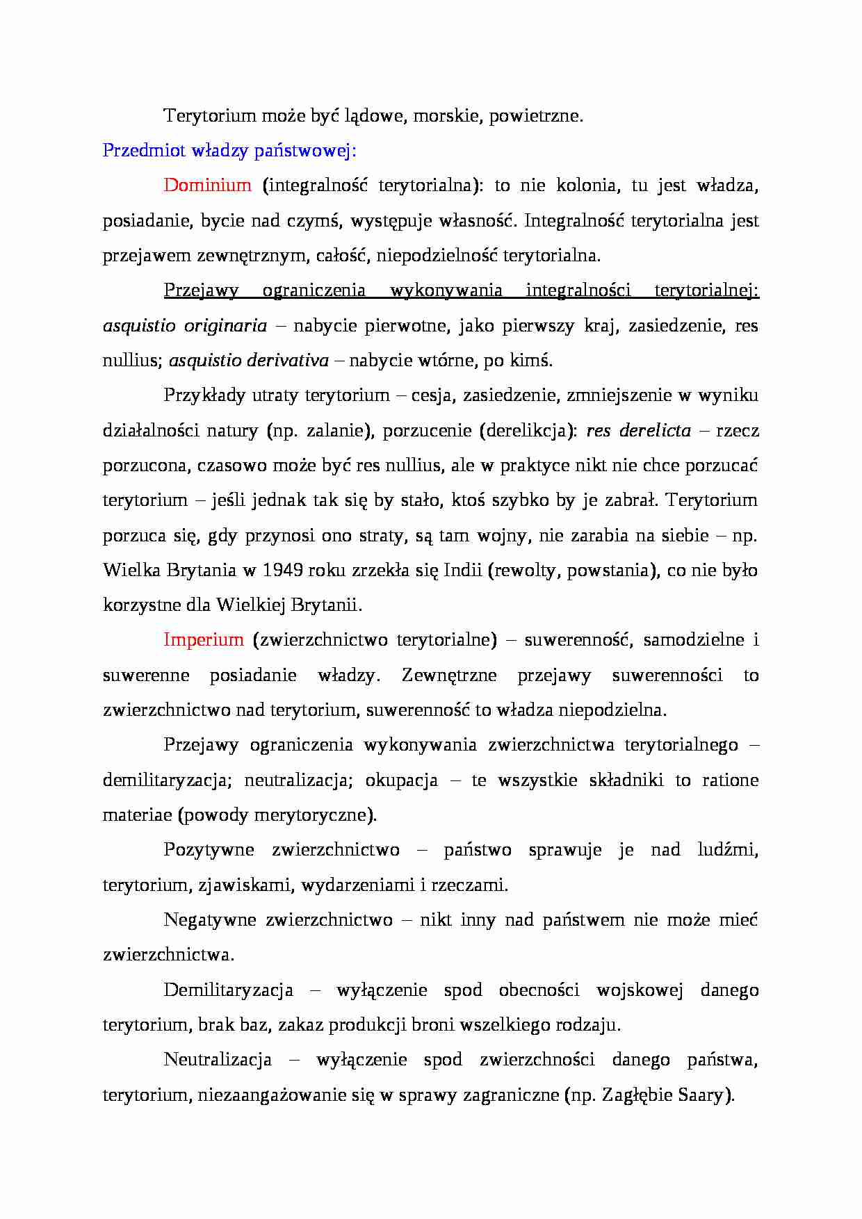 Terytorium państwa - strona 1