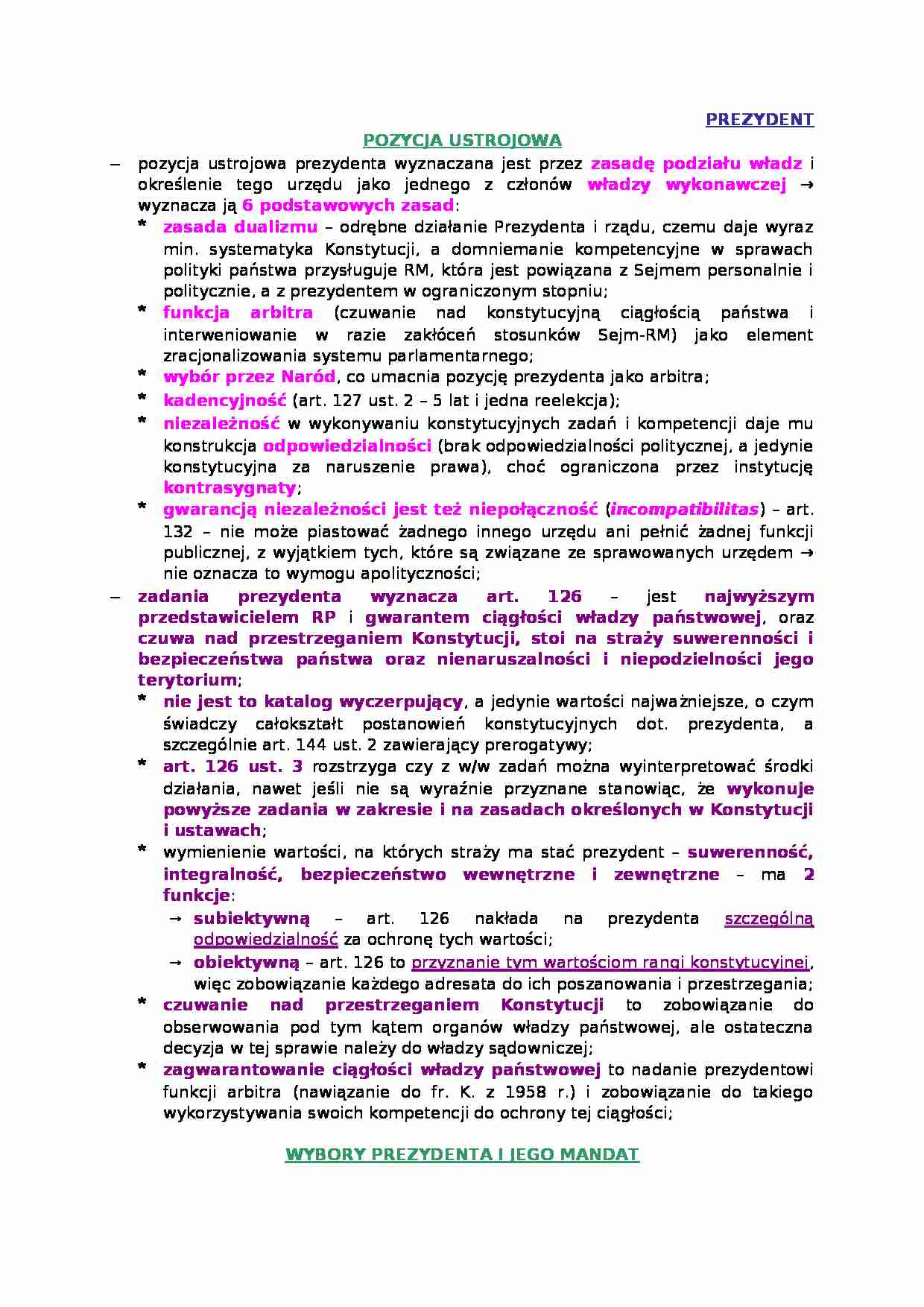 PREZYDENT - strona 1