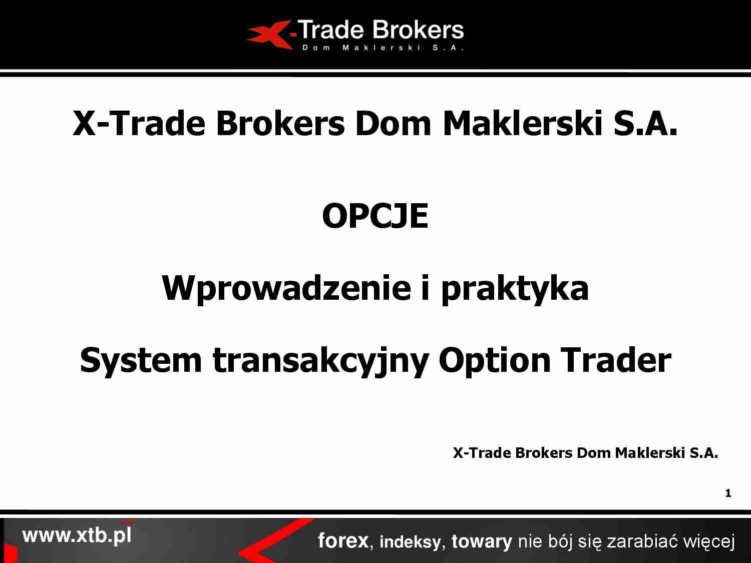 analiza techniczna - opcja - strona 1