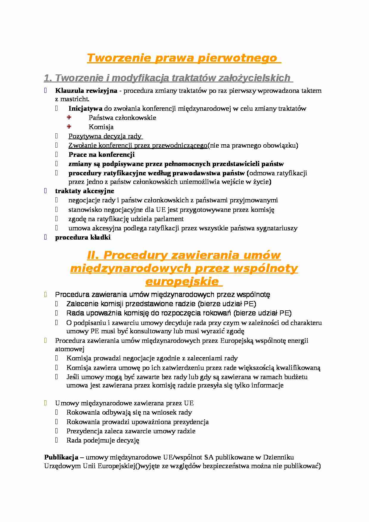 Tworzenie prawa pierwotnego - strona 1