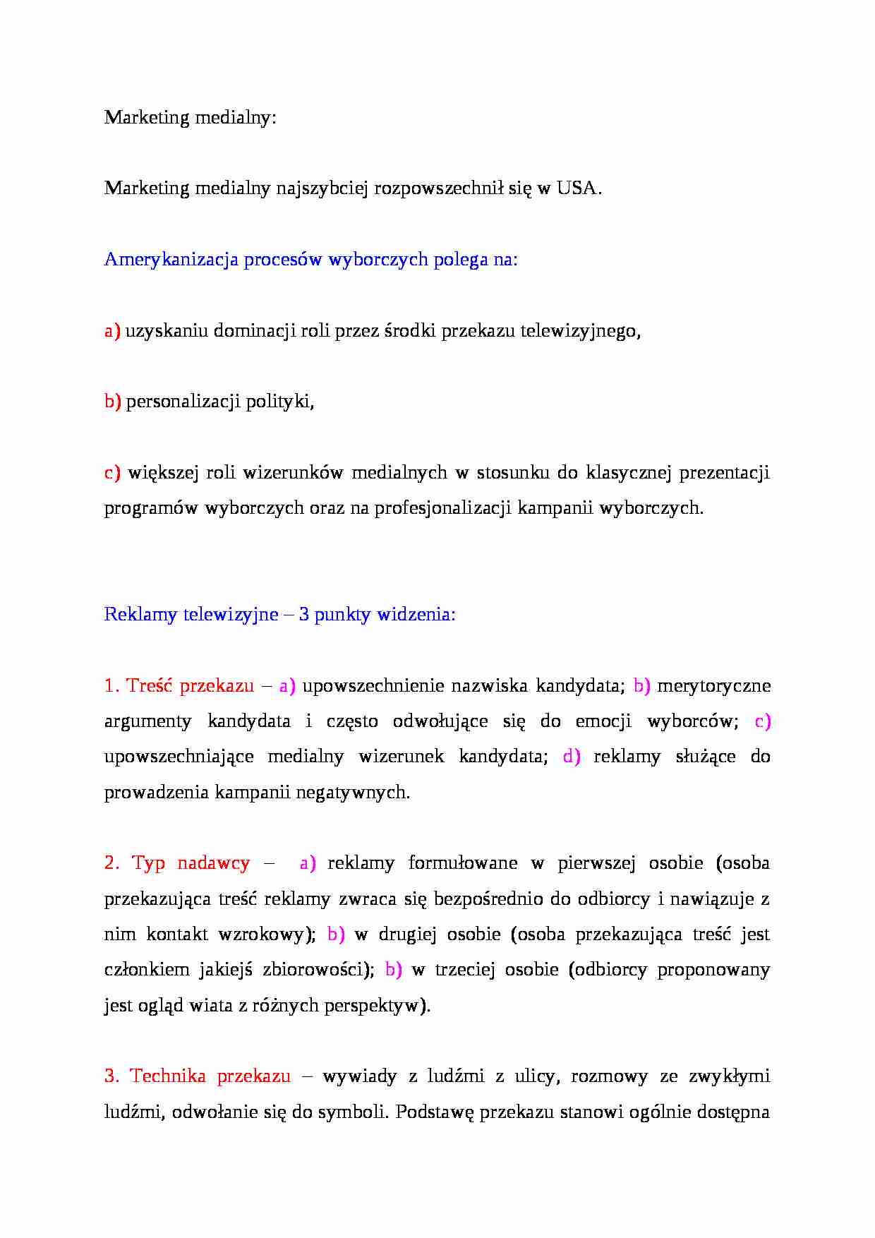 Marketing medialny - strona 1