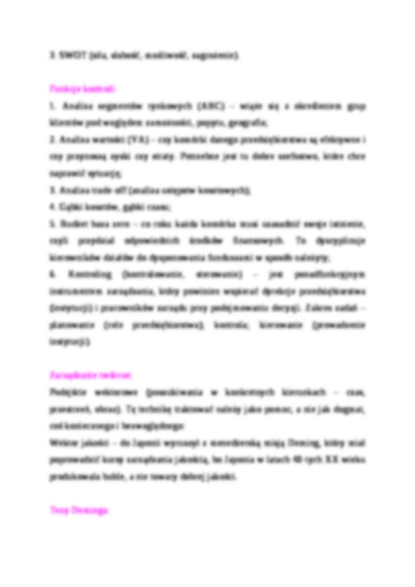 Kontrolowanie - Matryca BCG  - strona 2