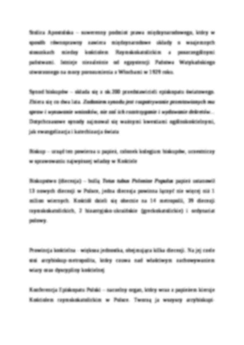Organizacja Kościoła rzymskokatolickiego w Polsce - strona 2