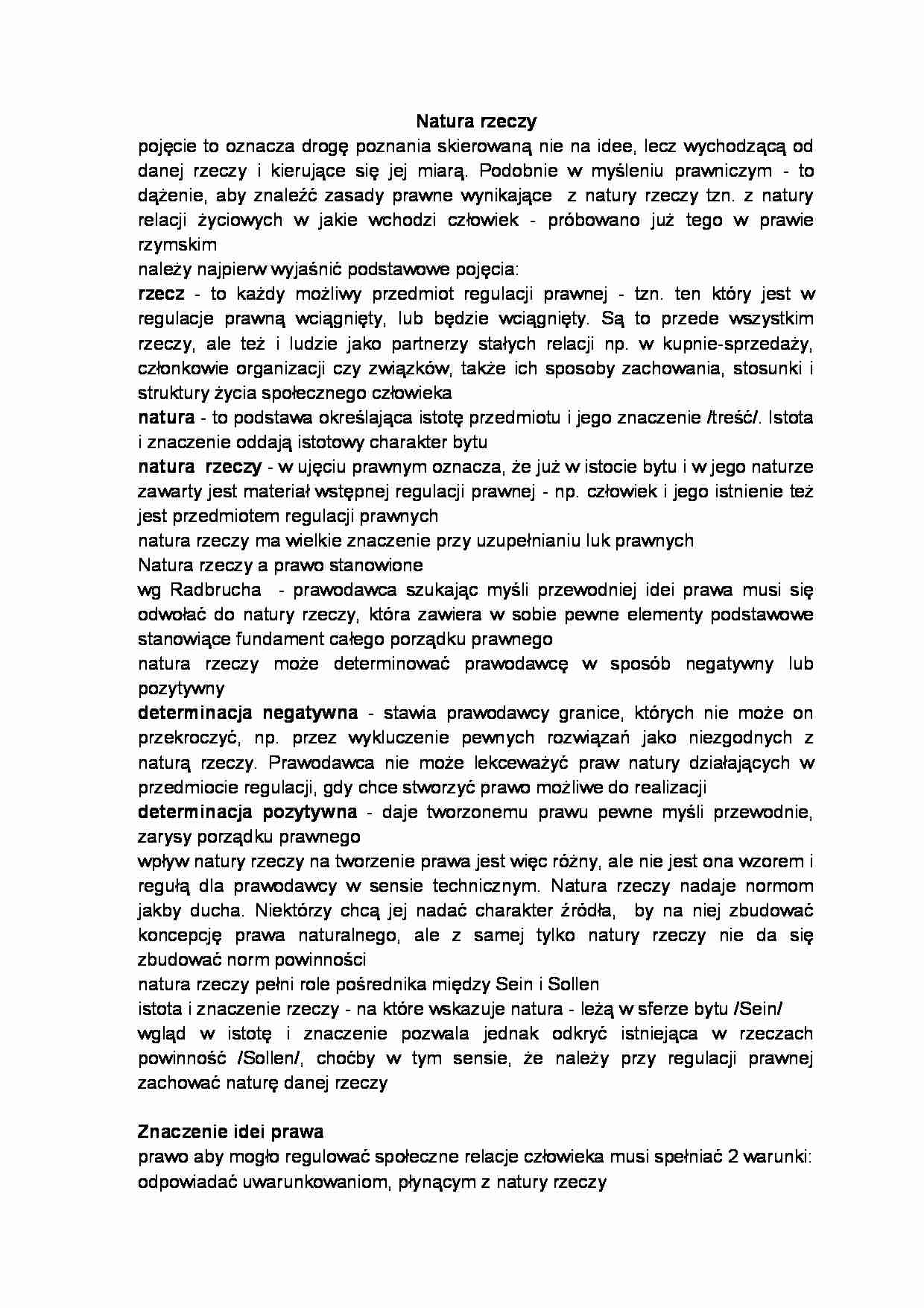 Natura rzeczy i sprawiedliwość - strona 1