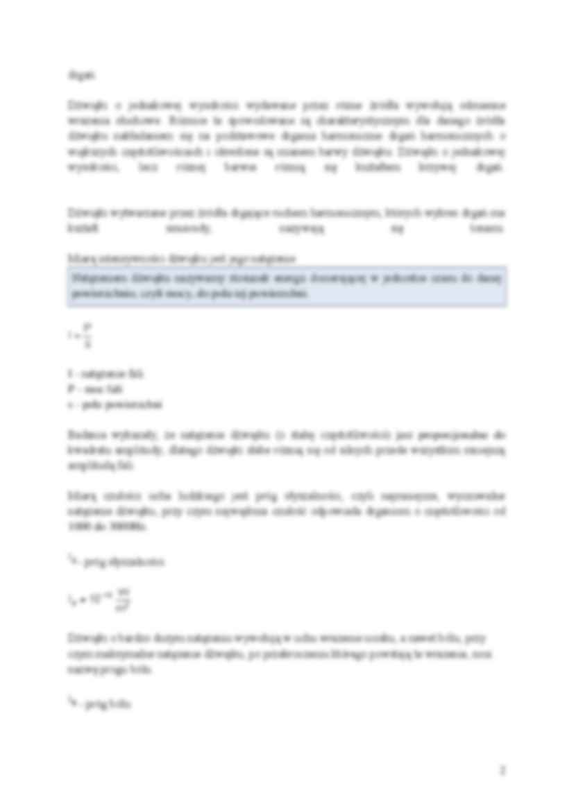 Akustyka, drgania i faleelektromagnetyczne - Wysokość dźwięku - strona 2