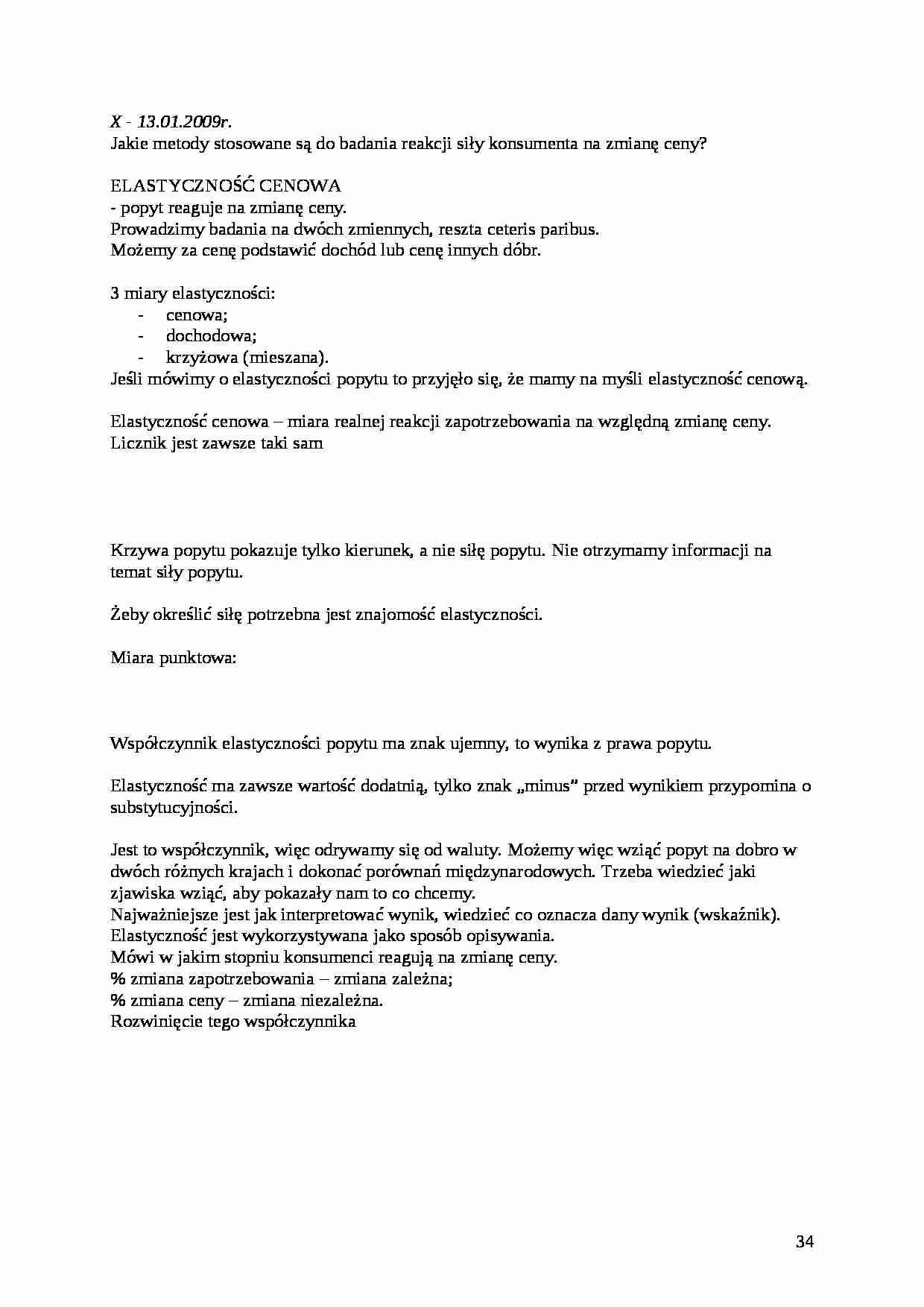 Mikroekonomia - Wykłady 2 semestr - strona 1