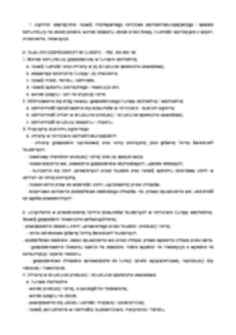 Historia Gospodarcza - Opracowanie zagadnień - strona 3