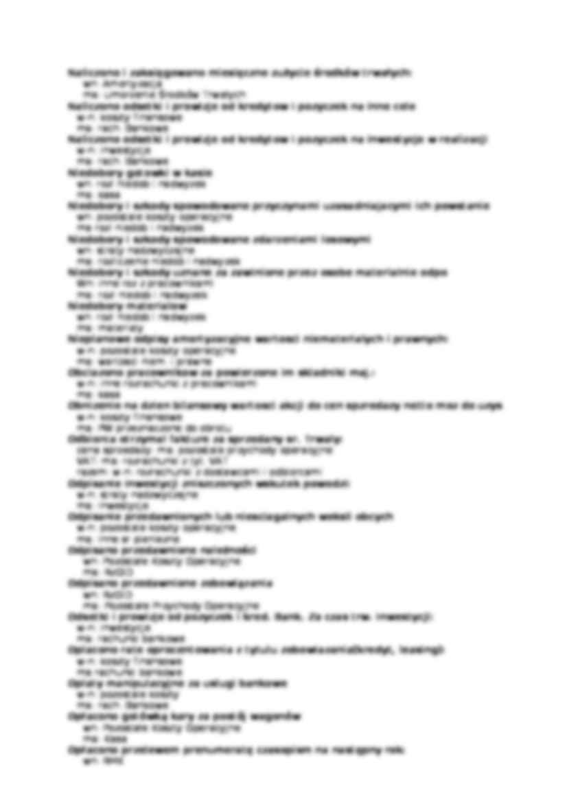 Rachunkowość zarządcza - Przykłady  - strona 2