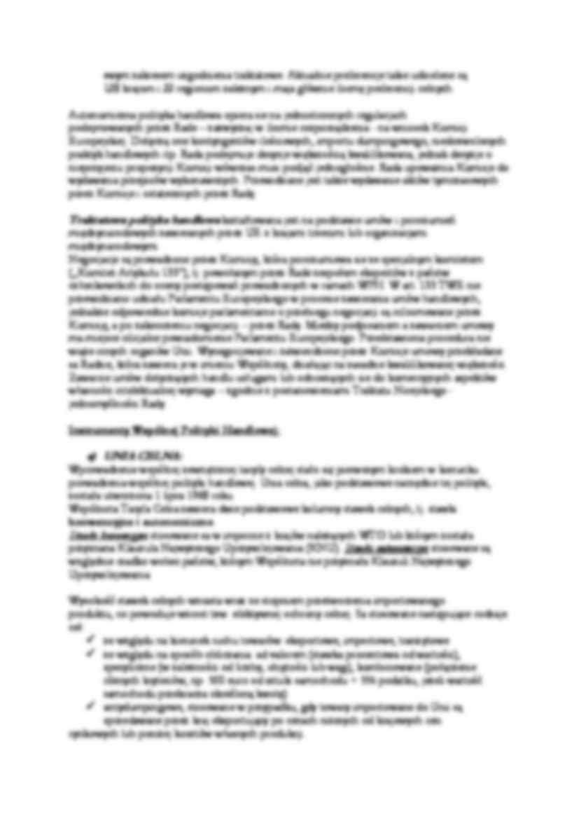 Wspólna polityka handlowa - omówienie - strona 2
