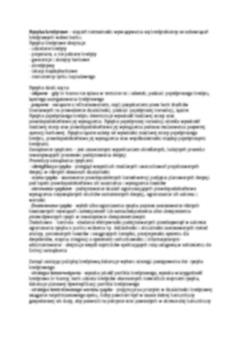 Ryzyko kredytowe - omówienie - strona 2