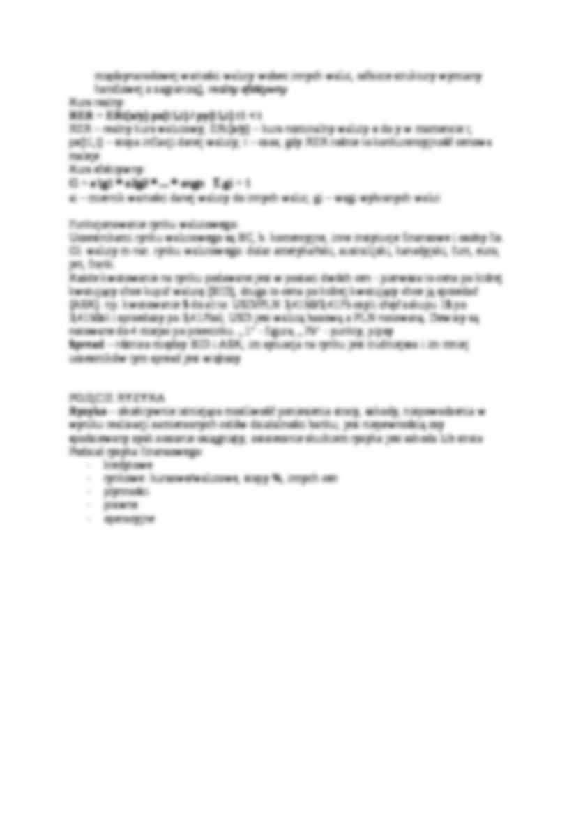 System bankowy, rynek walutowy, definicja ryzyka - omówienie - strona 2