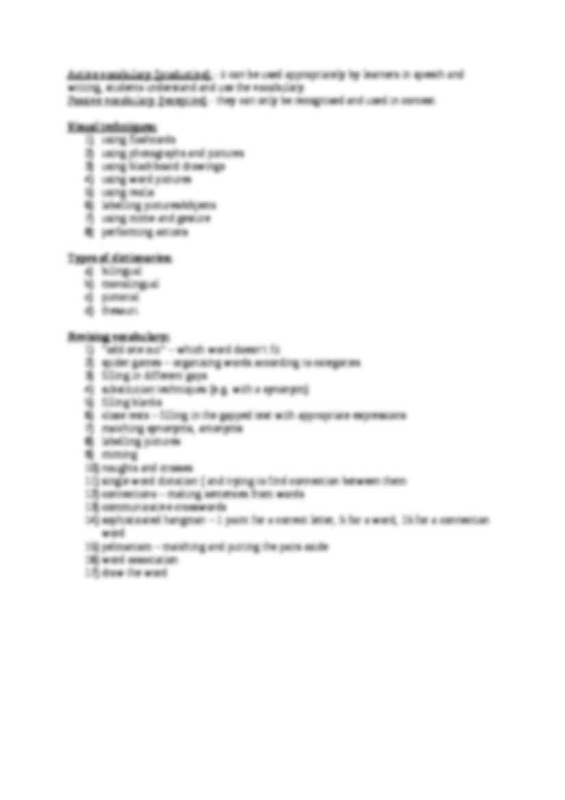 Teaching Vocabulary-opracowanie - strona 2