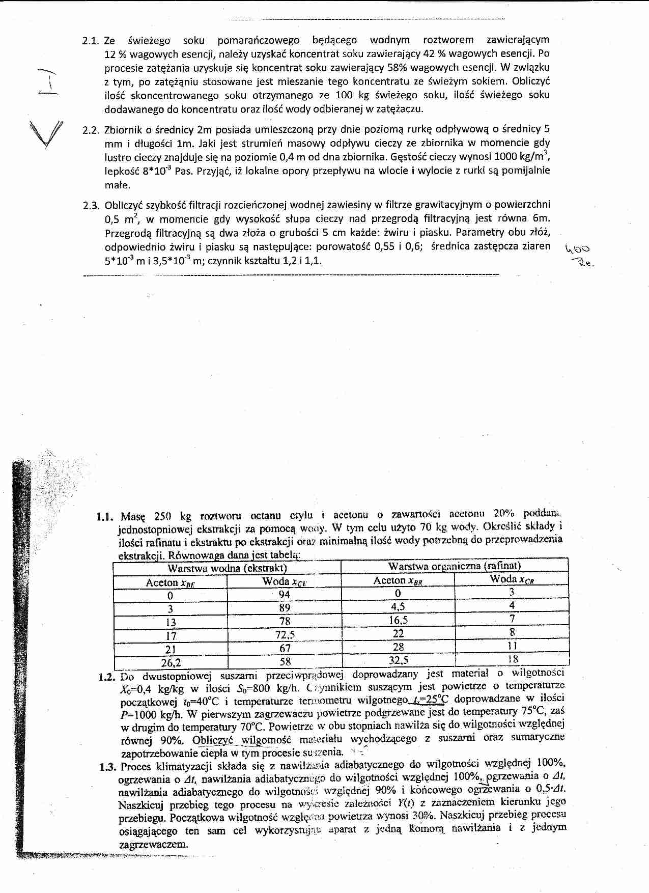 Inżynieria chemiczna - ćwiczenia - destylacja - strona 1
