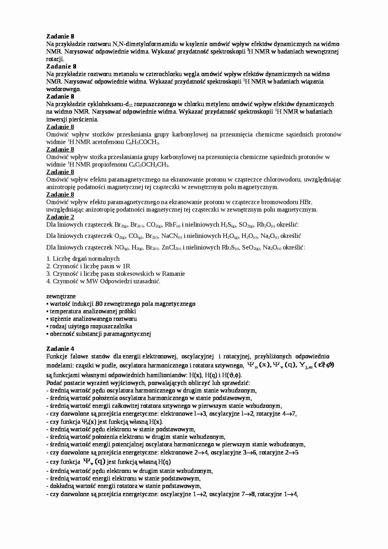 Ćwiczenia - spektroskopowe metody badania struktury materii - strona 1