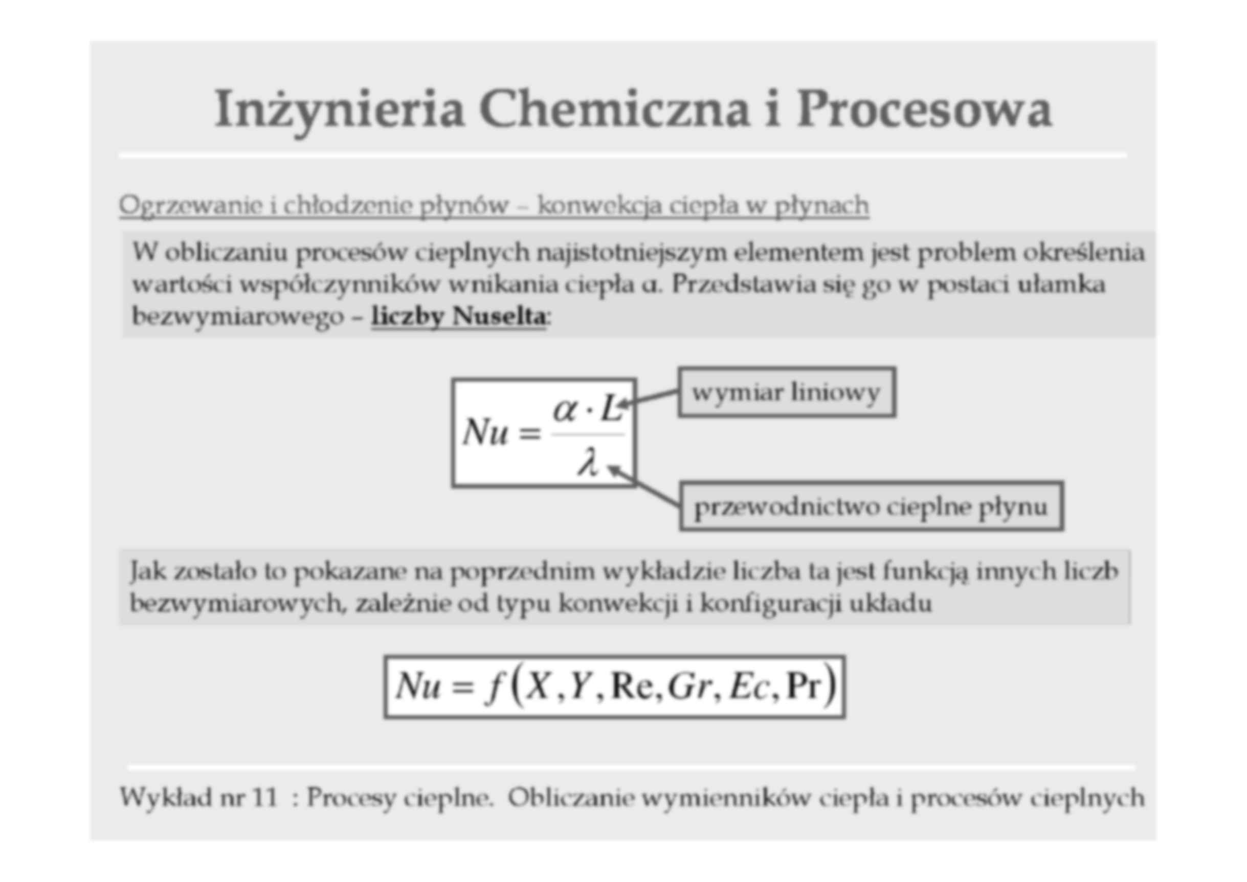 Obliczanie wymienników ciepła i procesów cieplnych - wykład - strona 2