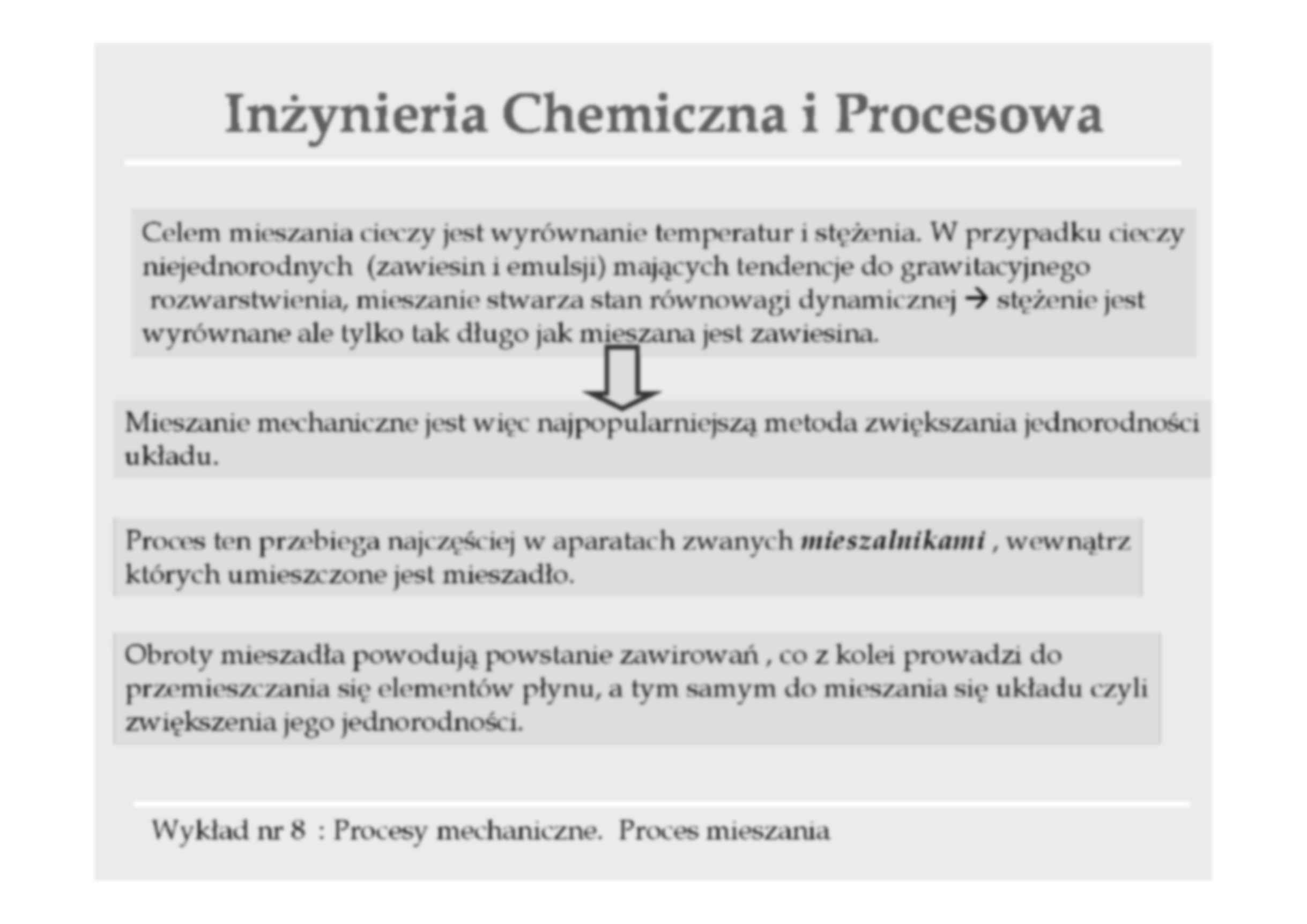 Proces mieszania - wykład - strona 2