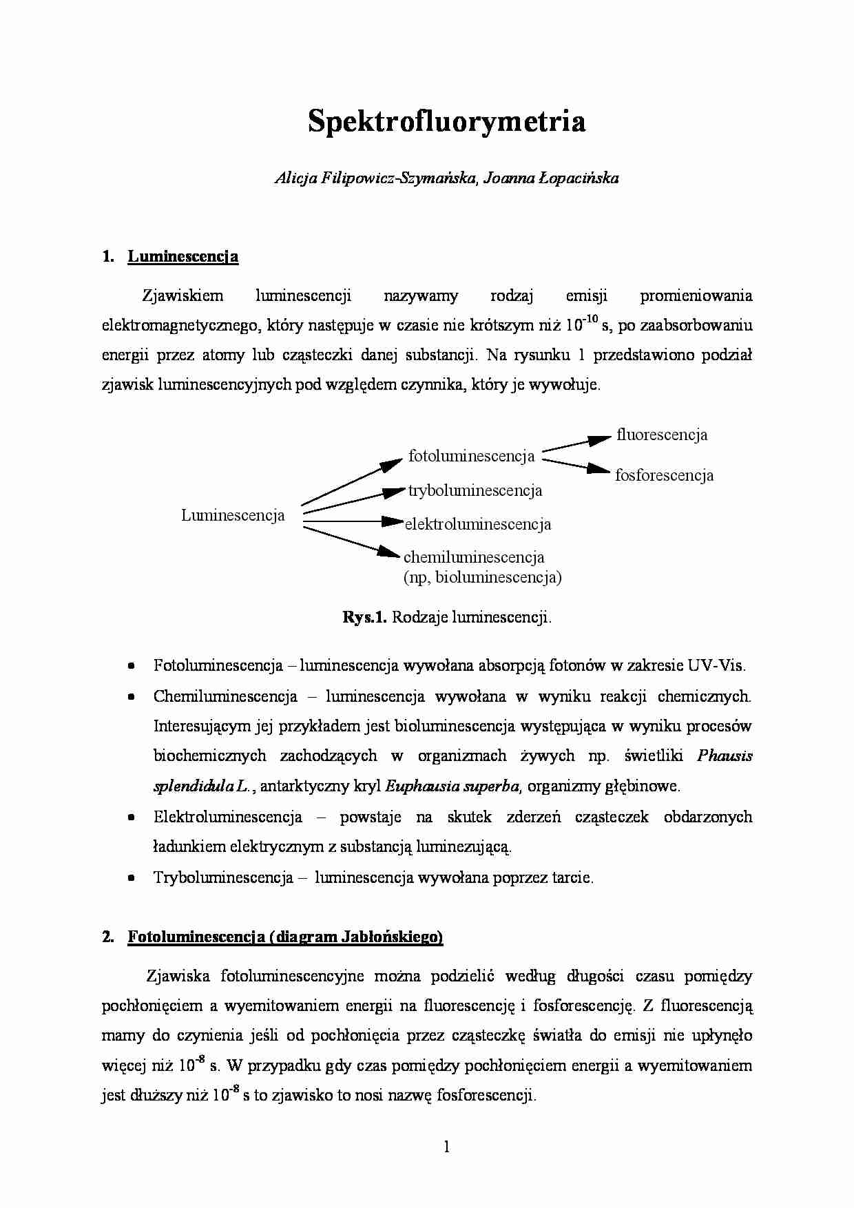 Wykład - spektrofluorymetria - strona 1