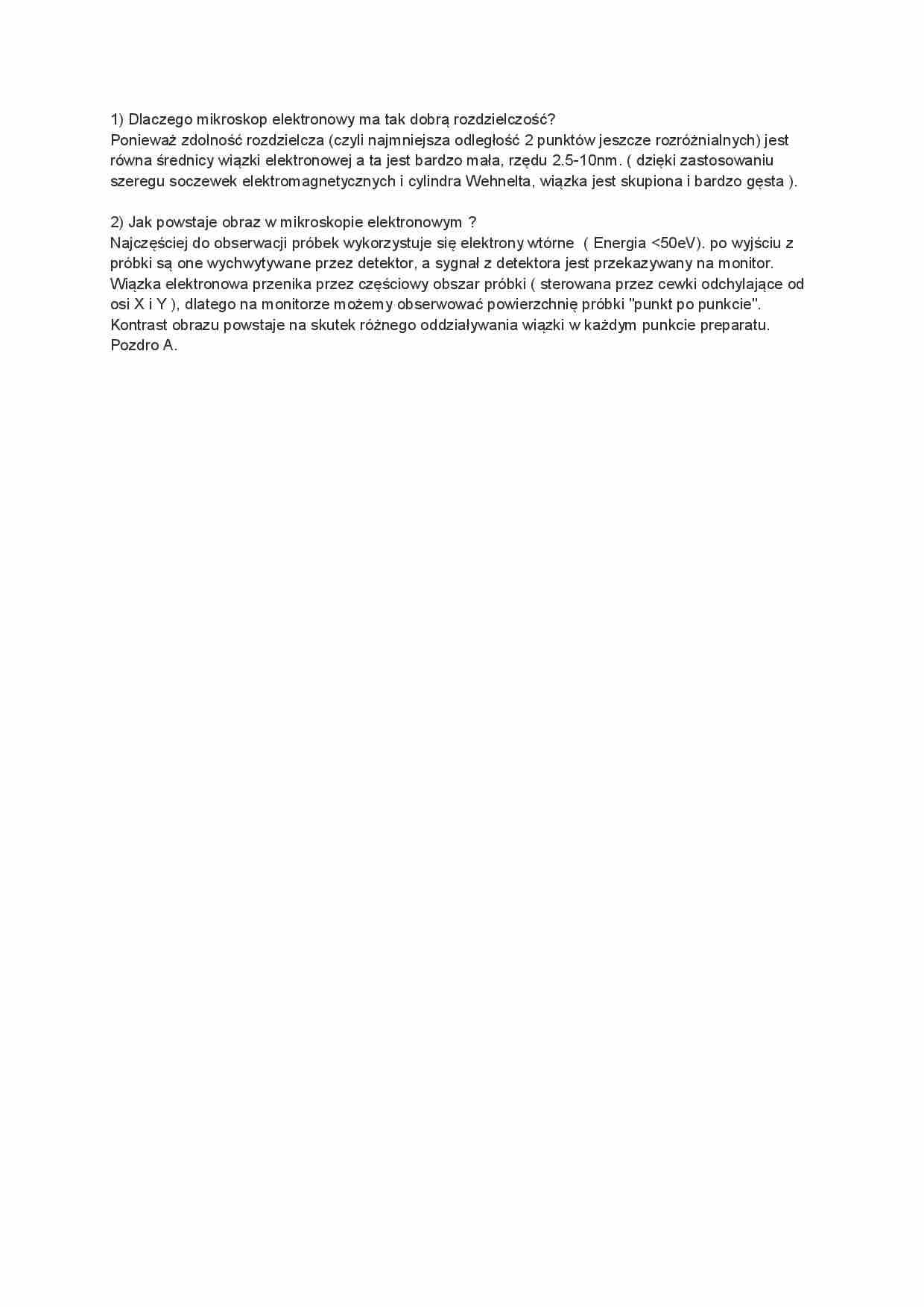 Wykład - obraz w mikroskopie elektronowym - strona 1
