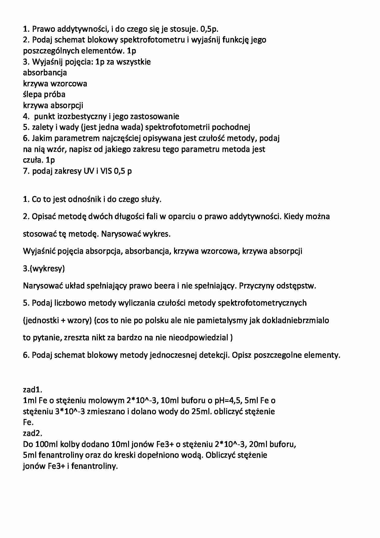 Spektrofotonmetria - wykład - strona 1
