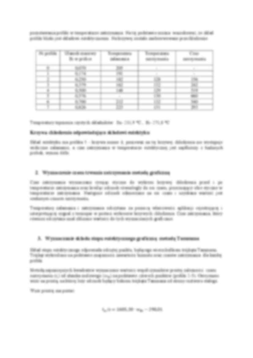 Analiza termiczna - sprawozdanie - strona 2